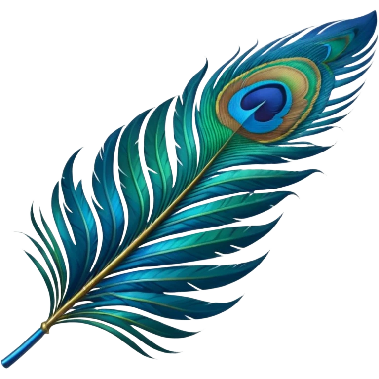 Peacock feather emoji