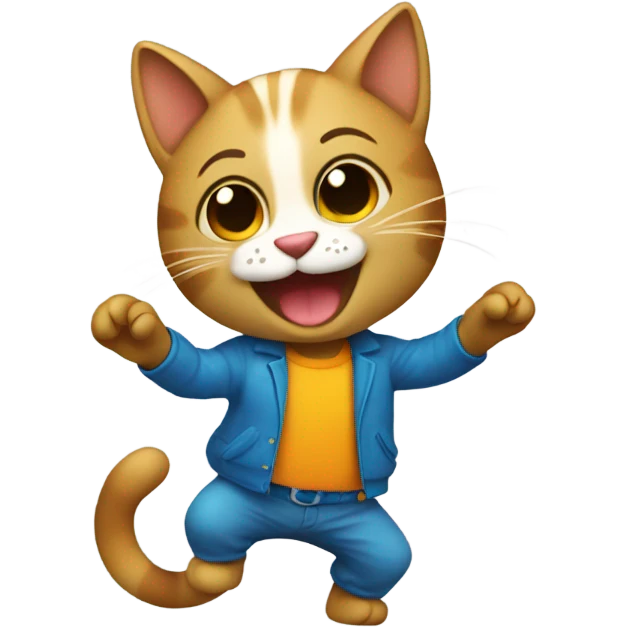 Gato bailando emoji