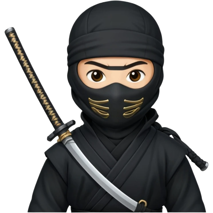 ninja with gun emoji