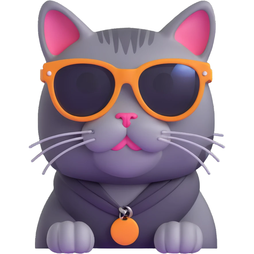 cat wearing sunglasses emoji