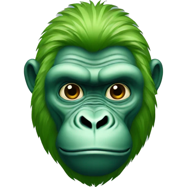 Green gorilla emoji
