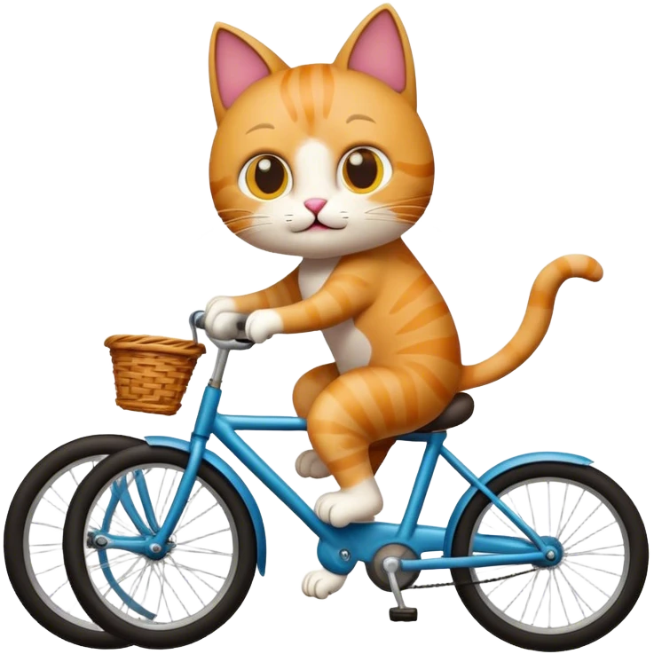 cat with bike emoji