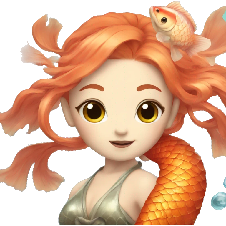 Japanese koi mermaid  emoji