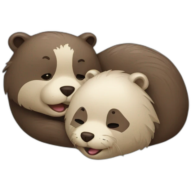 otter with bear emoji