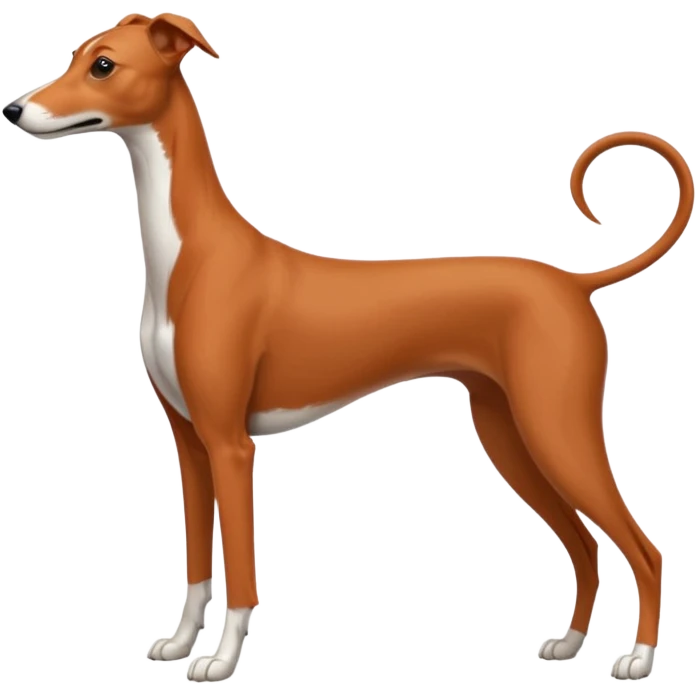 Red brindle greyhound emoji