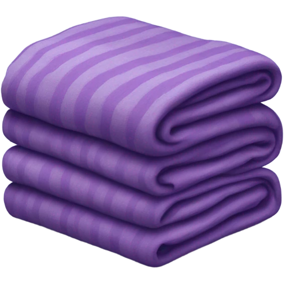 Purple folded blankwt emoji