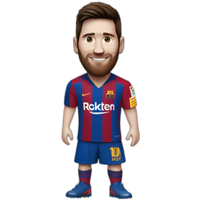 Messi avec un pepsi emoji