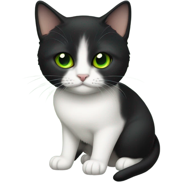 Black munchkin cat emoji