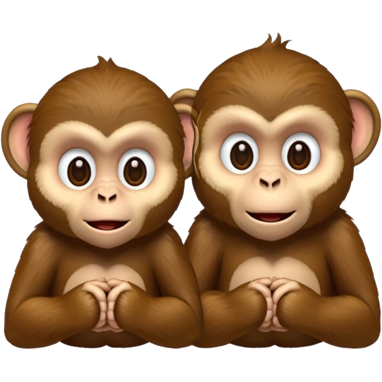 monkeys talking emoji