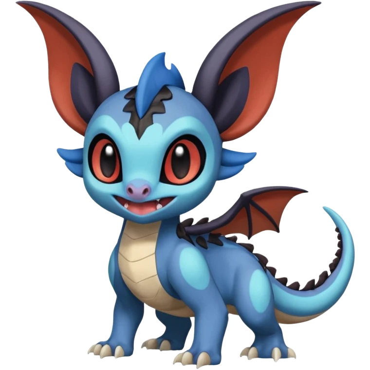 Meloetta-Noivern-Stitch-Toothless-Fakémon-creature-hybrid emoji