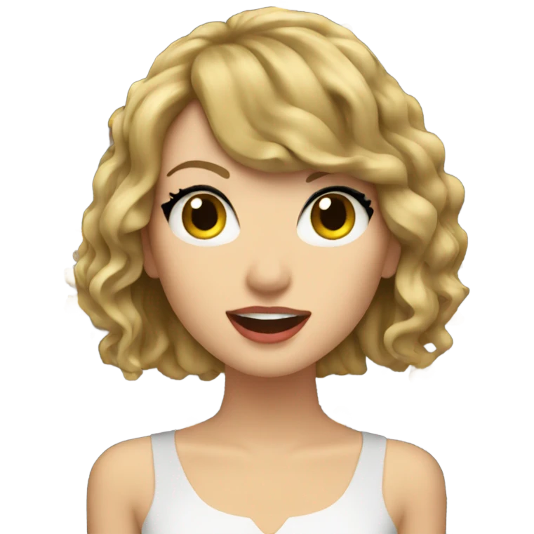 Taylor swift singing emoji