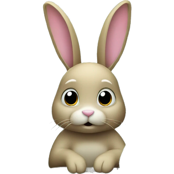 Bunny in a jungle emoji