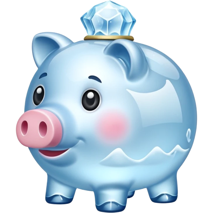  Ice Piggy bank emoji