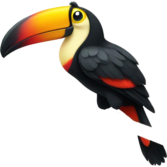 toucan, no legs or branch emoji
