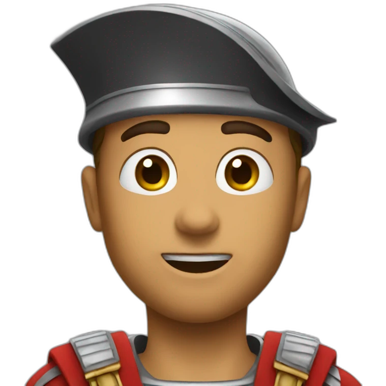rome soldier surprised emoji