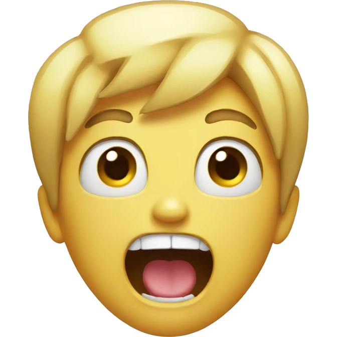 Screaming  emoji