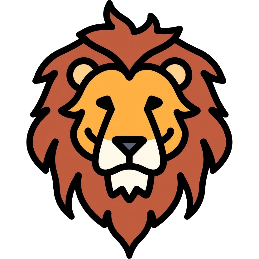 lion head with mane emoji