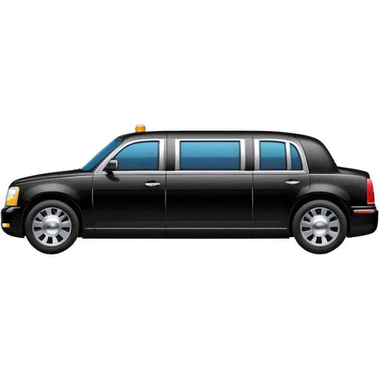 a black limo emoji