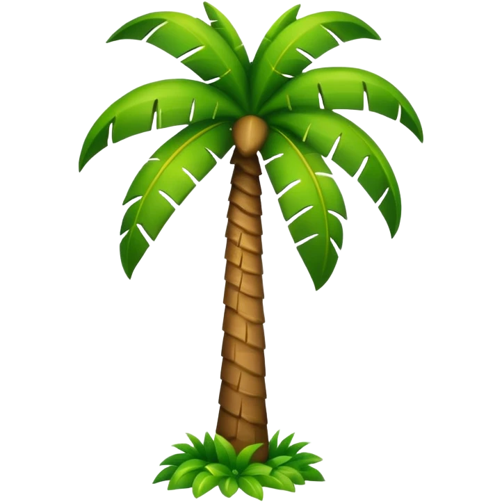 Сгенерируй мне пальму в стиле обычных эмоджи emoji