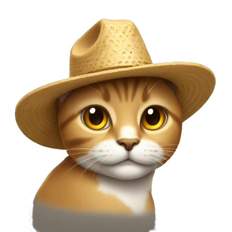 Gato con sombrero emoji