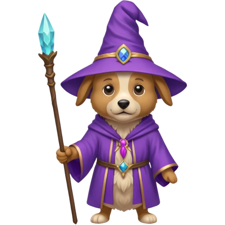 Dog wizard emoji