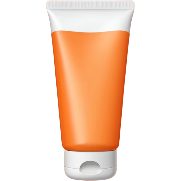 Orange tube type lotion emoji
