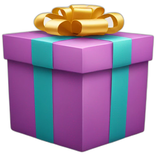 gift box with smile emoji