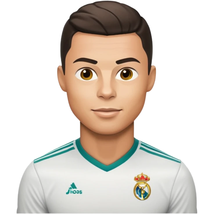 Cristiano Ronaldo caricature, emoji style emoji