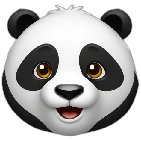 Panda sur ours emoji