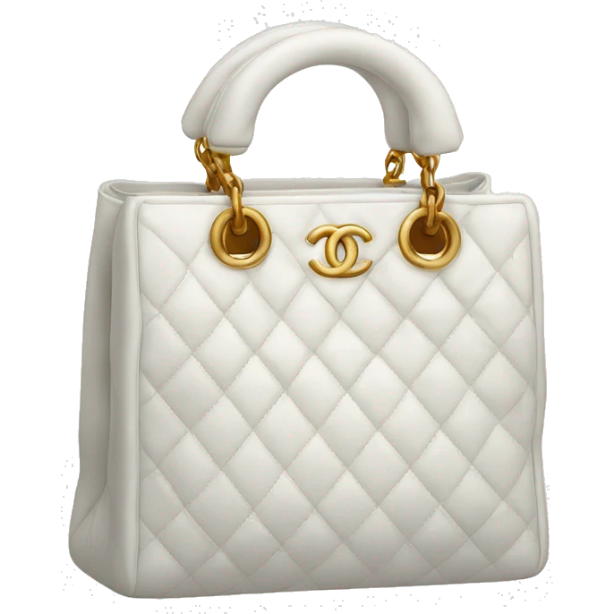 White Chanel bag emoji