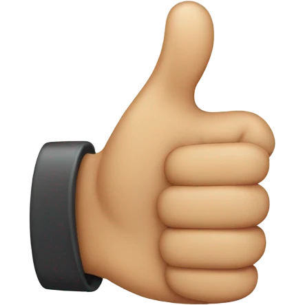 thumbs up hand emoji