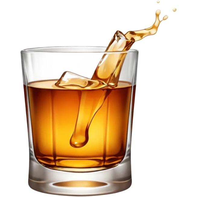 glass of whiskey emoji