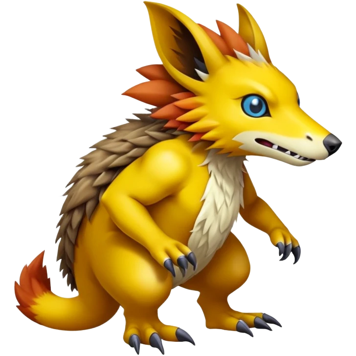  Fakémon-Digimon-Bagbean-Vernid-creature (full body) emoji