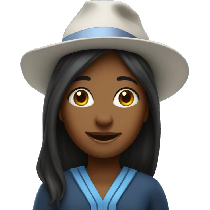 a asina student greets in an academic hat emoji