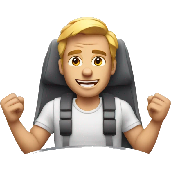 man in rollercoaster emoji