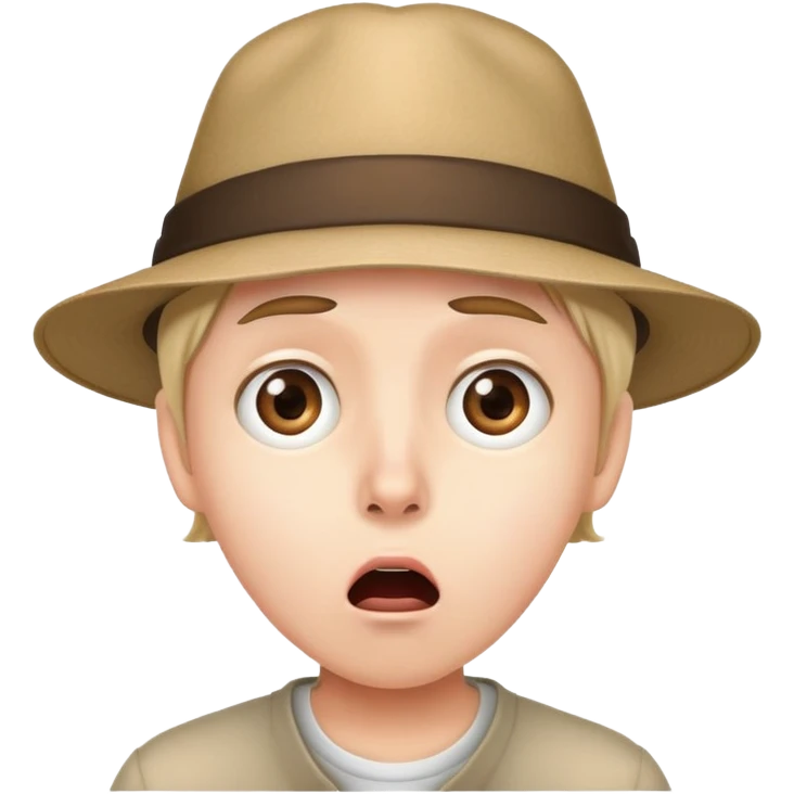 Schockiert mit Hut emoji
