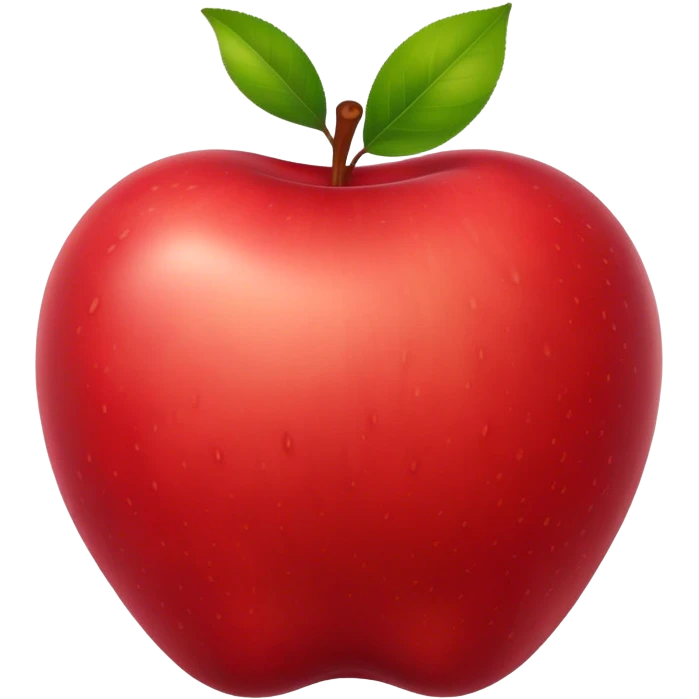 portrait of apple fruit emoji