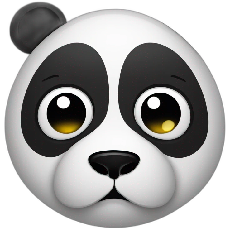 Crying panda emoji