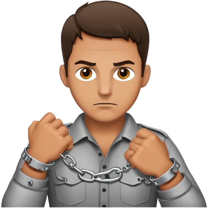 a handcuffed guy emoji