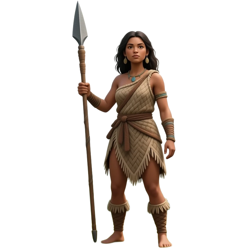 stone age woman emoji