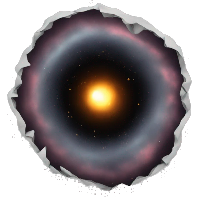 a black hole emoji