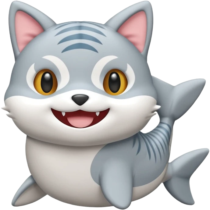 mofusand shark cat plushie emoji