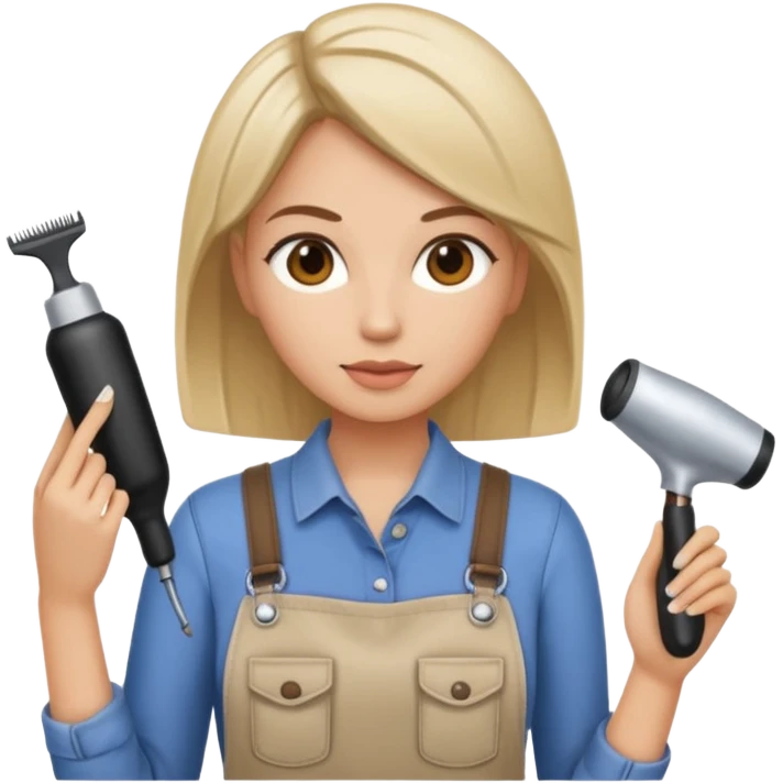 hairstylist female wearing casual clothes emoji