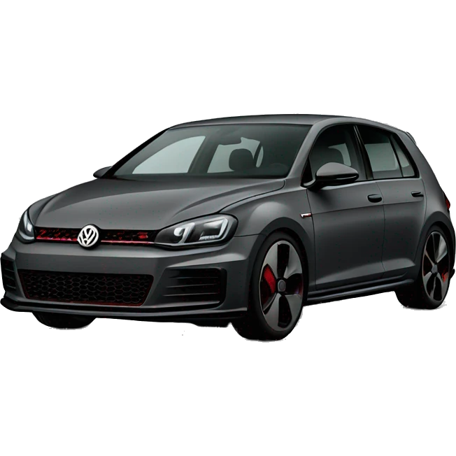 dark grey volkswagen gti four door emoji