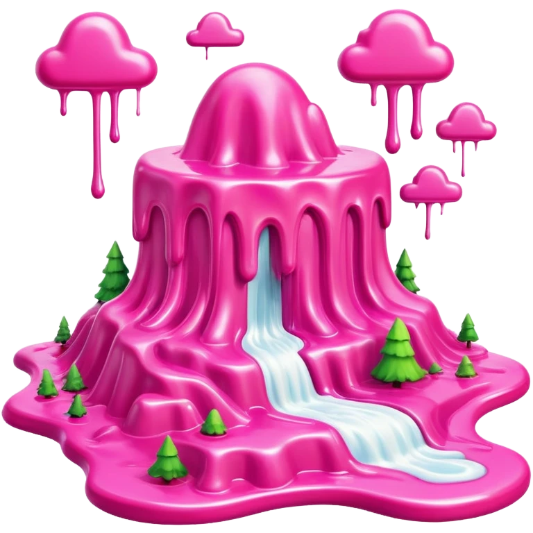 surreal melting SPAM land landscape emoji