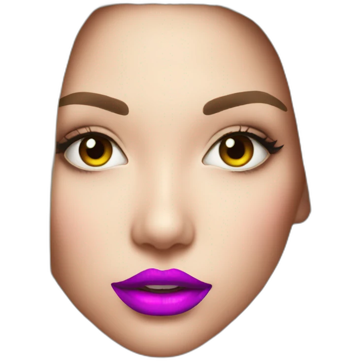 neonlight lips emoji