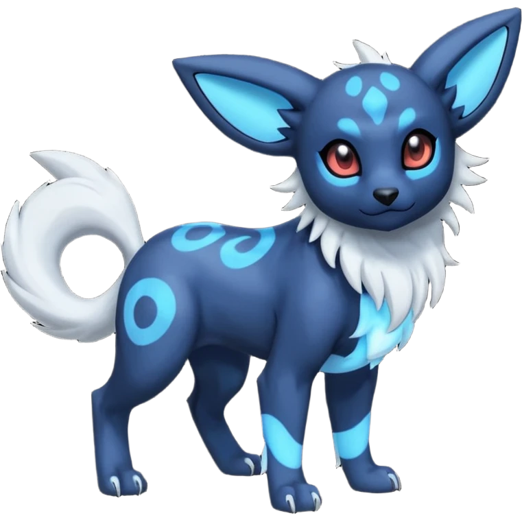 Absol-Umbreon-Fakémon-hybrid-creature (full body)  emoji