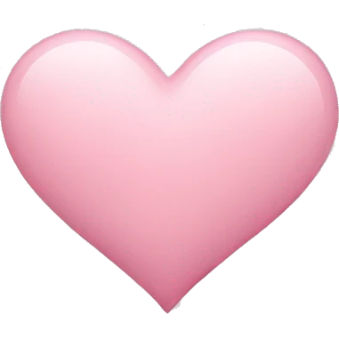 Light pink heart emoji