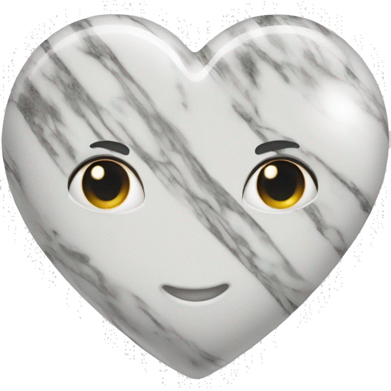 Marble heart emoji