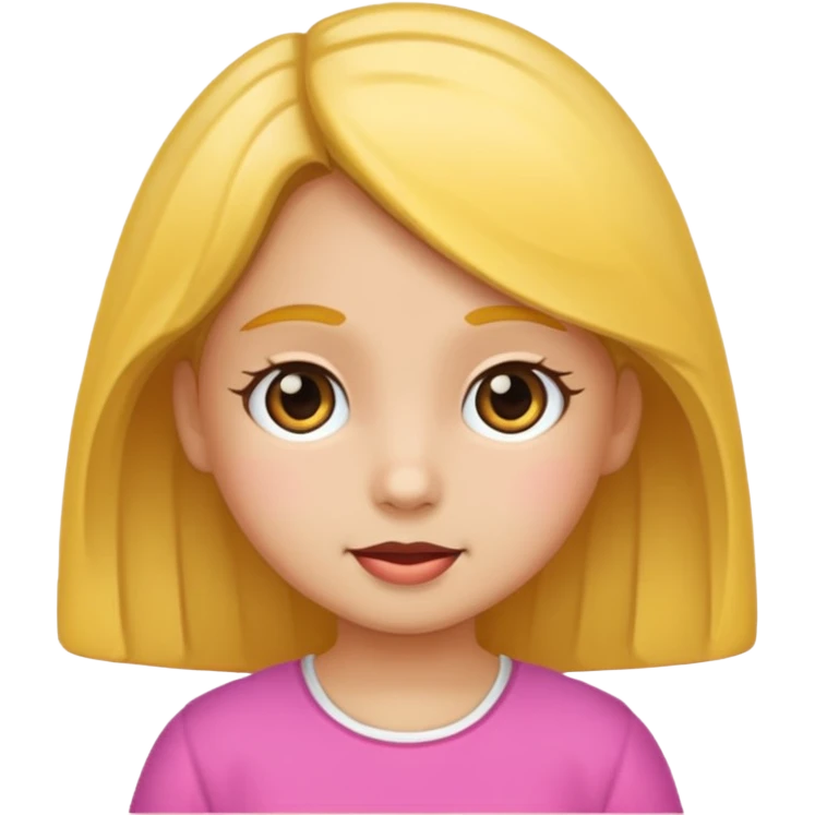 Una niña  emoji